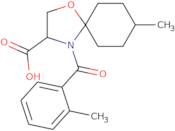 8-Methyl-4-(2-methylbenzoyl)-1-oxa-4-azaspiro[4.5]decane-3-carboxylic acid