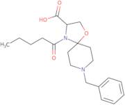 8-Benzyl-4-pentanoyl-1-oxa-4,8-diazaspiro[4.5]decane-3-carboxylic acid