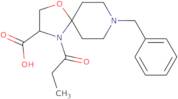 8-Benzyl-4-propanoyl-1-oxa-4,8-diazaspiro[4.5]decane-3-carboxylic acid