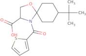 8-tert-Butyl-4-(thiophene-2-carbonyl)-1-oxa-4-azaspiro[4.5]decane-3-carboxylic acid