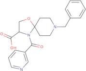 8-Benzyl-4-(pyridine-3-carbonyl)-1-oxa-4,8-diazaspiro[4.5]decane-3-carboxylic acid