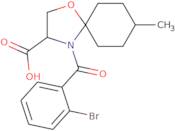 4-(2-Bromobenzoyl)-8-methyl-1-oxa-4-azaspiro[4.5]decane-3-carboxylic acid