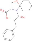 4-(3-Phenylpropanoyl)-1-oxa-4-azaspiro[4.5]decane-3-carboxylic acid