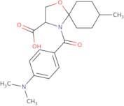 4-[4-(Dimethylamino)benzoyl]-8-methyl-1-oxa-4-azaspiro[4.5]decane-3-carboxylic acid