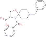 8-Benzyl-4-(pyridine-4-carbonyl)-1-oxa-4,8-diazaspiro[4.5]decane-3-carboxylic acid