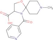 8-Methyl-4-(pyridine-3-carbonyl)-1-oxa-4,8-diazaspiro[4.5]decane-3-carboxylic acid