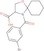 4-(3-Bromobenzoyl)-1-oxa-4-azaspiro[4.5]decane-3-carboxylic acid