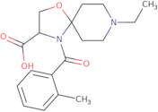 8-Ethyl-4-(2-methylbenzoyl)-1-oxa-4,8-diazaspiro[4.5]decane-3-carboxylic acid