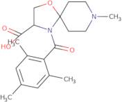 8-Methyl-4-(2,4,6-trimethylbenzoyl)-1-oxa-4,8-diazaspiro[4.5]decane-3-carboxylic acid