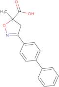 5-Methyl-3-(4-phenylphenyl)-4,5-dihydro-1,2-oxazole-5-carboxylic acid