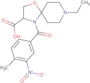 8-Ethyl-4-(4-methyl-3-nitrobenzoyl)-1-oxa-4,8-diazaspiro[4.5]decane-3-carboxylic acid