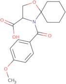 4-(4-Methoxybenzoyl)-1-oxa-4-azaspiro[4.5]decane-3-carboxylic acid