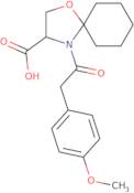 4-[2-(4-Methoxyphenyl)acetyl]-1-oxa-4-azaspiro[4.5]decane-3-carboxylic acid