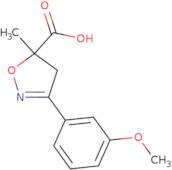 3-(3-Methoxyphenyl)-5-methyl-4,5-dihydroisoxazole-5-carboxylic acid