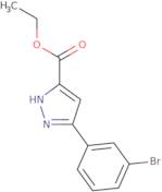 Ethyl 5-(3-bromophenyl)-1H-pyrazole-3-carboxylate