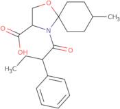 8-Methyl-4-(2-phenylbutanoyl)-1-oxa-4-azaspiro[4.5]decane-3-carboxylic acid