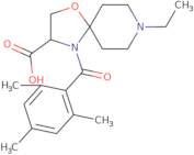 8-Ethyl-4-(2,4,6-trimethylbenzoyl)-1-oxa-4,8-diazaspiro[4.5]decane-3-carboxylic acid