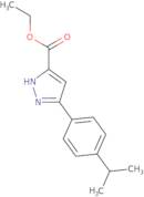 Ethyl 5-[4-(propan-2-yl)phenyl]-1H-pyrazole-3-carboxylate