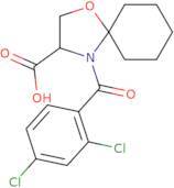 4-(2,4-Dichlorobenzoyl)-1-oxa-4-azaspiro[4.5]decane-3-carboxylic acid