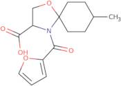 4-(Furan-2-carbonyl)-8-methyl-1-oxa-4-azaspiro[4.5]decane-3-carboxylic acid