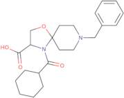 8-Benzyl-4-cyclohexanecarbonyl-1-oxa-4,8-diazaspiro[4.5]decane-3-carboxylic acid