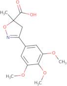 5-Methyl-3-(3,4,5-trimethoxyphenyl)-4,5-dihydro-1,2-oxazole-5-carboxylic acid