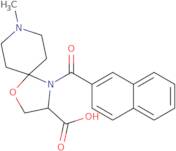 8-Methyl-4-(naphthalene-2-carbonyl)-1-oxa-4,8-diazaspiro[4.5]decane-3-carboxylic acid