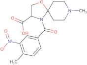 8-Methyl-4-(4-methyl-3-nitrobenzoyl)-1-oxa-4,8-diazaspiro[4.5]decane-3-carboxylic acid