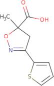 5-Methyl-3-thiophen-2-yl-4H-1,2-oxazole-5-carboxylic acid