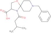 8-Benzyl-4-(3-methylbutanoyl)-1-oxa-4,8-diazaspiro[4.5]decane-3-carboxylic acid