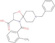 8-Benzyl-4-(2-methylbenzoyl)-1-oxa-4,8-diazaspiro[4.5]decane-3-carboxylic acid