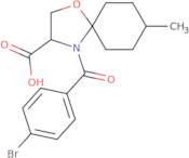 4-(4-Bromobenzoyl)-8-methyl-1-oxa-4-azaspiro[4.5]decane-3-carboxylic acid