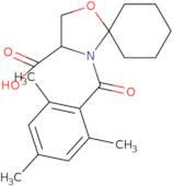 4-(2,4,6-Trimethylbenzoyl)-1-oxa-4-azaspiro[4.5]decane-3-carboxylic acid