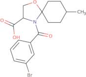 4-(3-Bromobenzoyl)-8-methyl-1-oxa-4-azaspiro[4.5]decane-3-carboxylic acid