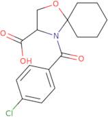 4-(4-Chlorobenzoyl)-1-oxa-4-azaspiro[4.5]decane-3-carboxylic acid