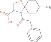 8-Methyl-4-(2-phenylacetyl)-1-oxa-4-azaspiro[4.5]decane-3-carboxylic acid