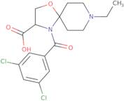 4-(3,5-Dichlorobenzoyl)-8-ethyl-1-oxa-4,8-diazaspiro[4.5]decane-3-carboxylic acid