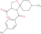 8-Methyl-4-(4-methylbenzoyl)-1-oxa-4,8-diazaspiro[4.5]decane-3-carboxylic acid