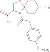 4-[2-(4-Methoxyphenyl)acetyl]-8-methyl-1-oxa-4-azaspiro[4.5]decane-3-carboxylic acid