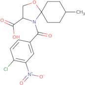 4-(4-Chloro-3-nitrobenzoyl)-8-methyl-1-oxa-4-azaspiro[4.5]decane-3-carboxylic acid