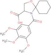 4-(3,4,5-Trimethoxybenzoyl)-1-oxa-4-azaspiro[4.5]decane-3-carboxylic acid