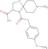 4-[2-(4-Methoxyphenyl)acetyl]-8-methyl-1-oxa-4,8-diazaspiro[4.5]decane-3-carboxylic acid