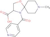 8-Methyl-4-(pyridine-4-carbonyl)-1-oxa-4,8-diazaspiro[4.5]decane-3-carboxylic acid