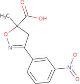 5-Methyl-3-(3-nitrophenyl)-4,5-dihydroisoxazole-5-carboxylic acid