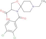 4-(3,4-Dichlorobenzoyl)-8-ethyl-1-oxa-4,8-diazaspiro[4.5]decane-3-carboxylic acid