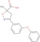 5-Methyl-3-(3-phenoxyphenyl)-4,5-dihydro-1,2-oxazole-5-carboxylic acid