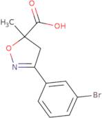 3-(3-Bromophenyl)-5-methyl-4,5-dihydro-1,2-oxazole-5-carboxylic acid