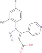 1-(4-Fluoro-2-methylphenyl)-5-(pyridin-4-yl)-1H-1,2,3-triazole-4-carboxylic acid