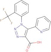 5-(Pyridin-2-yl)-1-[2-(trifluoromethyl)phenyl]-1H-1,2,3-triazole-4-carboxylic acid