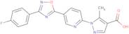 1-{5-[3-(4-Fluorophenyl)-1,2,4-oxadiazol-5-yl]pyridin-2-yl}-5-methyl-1H-pyrazole-4-carboxylic acid
